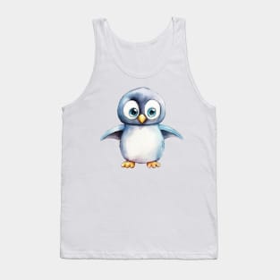 Penguin Watercolor Tank Top